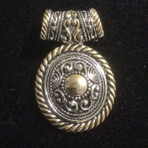 Intricate Silver and Gold Brooch